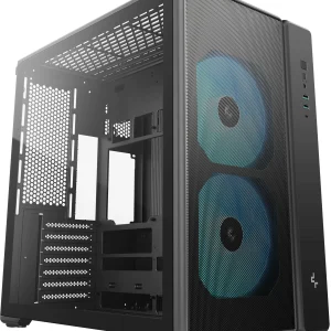 Корпус Deepcool CG590 MESH 2F черный без БП ATX 11x120mm 2xUSB3.0 audio bott PSU