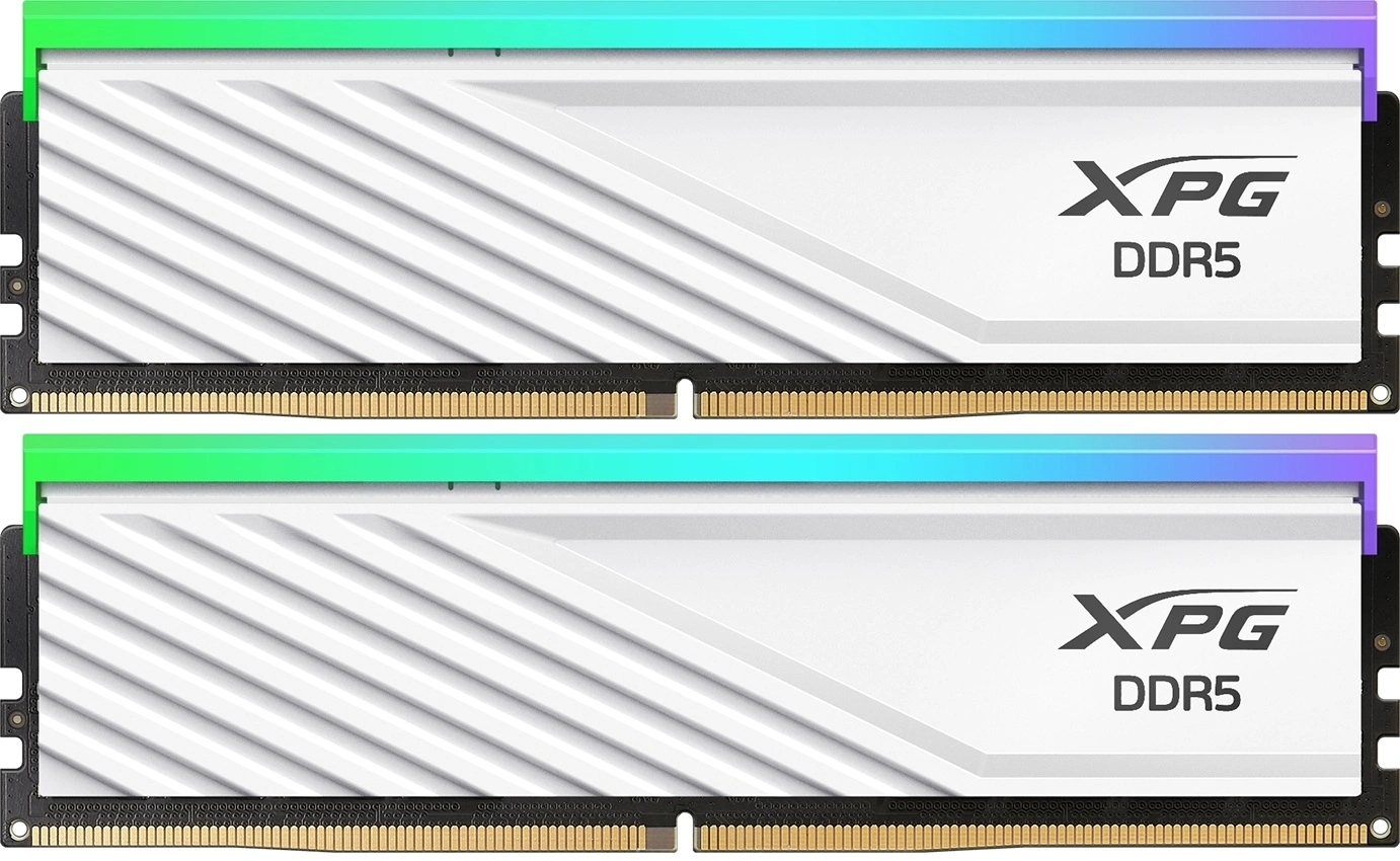 ADATA LANCER BLADE RGB DDR5 DIMM 32GB 5600MHz 2*16GB 46-45-45 1.1V WHITE DUAL TRAY
