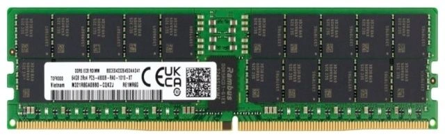 Память DDR5 Hynix HMCG94AHBRA 64Gb RDIMM ECC Reg Clean Pull PC5-51200 CL52 6400MHz
