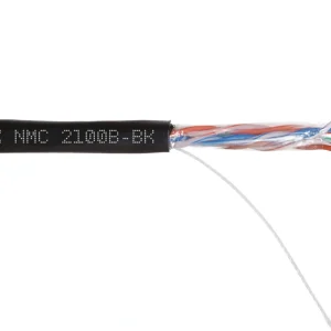 Кабель сетевой информационный Nikomax NMC 2100B-BK кат.5E U/UTP 4 пары 24AWG PE внутренний 305м черный