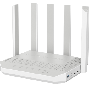 Маршрутизатор / Netcraze Netcraze Hero 5G (NC-4110) / Маршрутизатор/ Netcraze Hero 5G Мультигигабитный интернет-центр с модемом 5G, двумя слотами для SIM-карт, Mesh Wi-Fi 6 AX3000, Smart-коммутатором 1?2.5G и 4?1G, многофункциональными портами USB 3.0 и 2.0