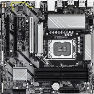 Материнская плата / Gigabyte B860M DS3H / Материнская плата Gigabyte B860M DS3H Soc-1851 Intel B860 4xDDR5 mATX AC`97 8ch(7.1) 2.5Gg RAID+HDMI+DP