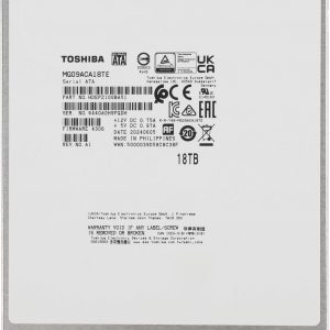 Жесткий диск / Toshiba MG09ACA18TE / Жесткий диск Toshiba SATA-III 18TB MG09ACA18TE Server Enterprise Capacity 512E (7200rpm) 512Mb 3.5" [MG09ACA18TE]