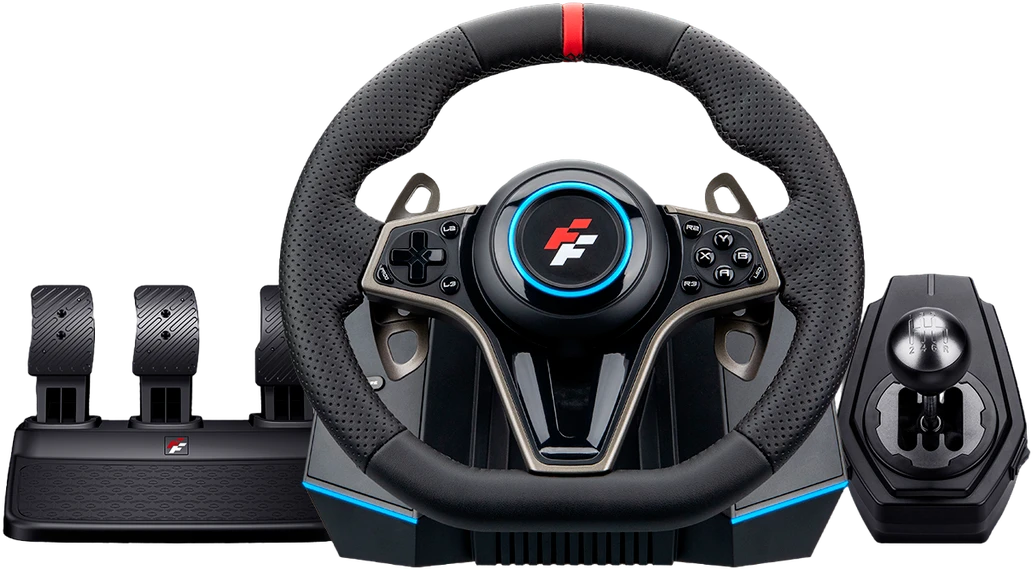 Игровой руль / FLASHFIRE 4711626240232 / Игровой руль/ Игровой руль с педалями FLASHFIRE F116 (Совместим с ПК, PS4, PS3, XB One, Series X/S и NSW 12)
