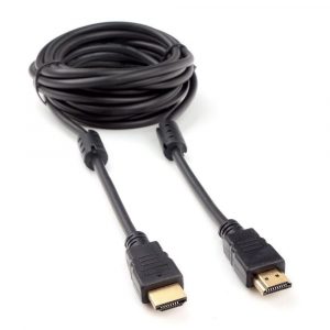 Кабель HDMI / Cablexpert CCF2-HDMI4-15 / Кабель HDMI Cablexpert CCF2-HDMI4-15 4,5м, v2.0, 19M/19M, черный, позол.разъемы, экран, 2 ферр кольца, пакет (272269)