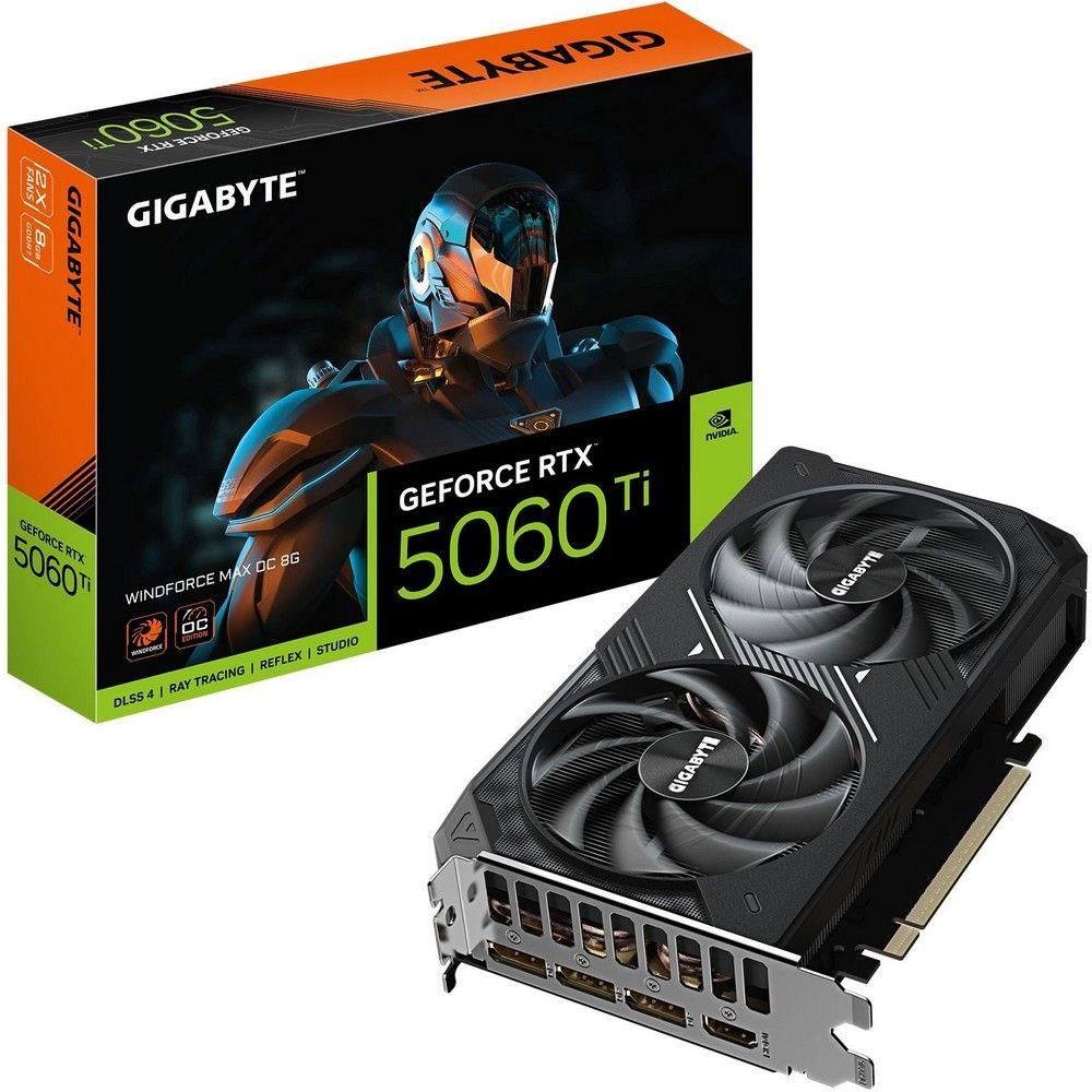 Видеокарта / Gigabyte GV-N506TWF2MAX OC-8GD / Видеокарта Gigabyte RTX5060Ti WINDFORCE MAX OC 8GB GDDR7 128bit 3xDP HDMI 2FAN RTL