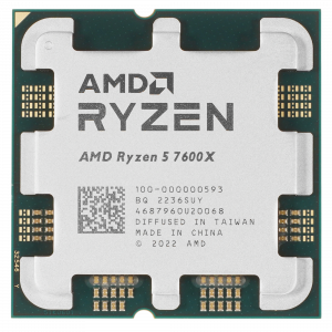 Центральный Процессор / AMD 100-000000593 / Центральный Процессор AMD RYZEN 5 7600X OEM (Raphael, 5nm, C6/T12, Base 4,70GHz, Turbo 5,30GHz, RDNA 2 Graphics, L3 32Mb, TDP 105W, SAM5)