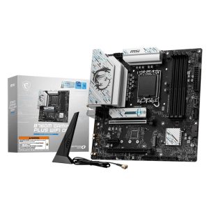 Материнская плата / MSI B760M GAMING PLUS WIFI DDR4_ / Материнская плата MSI B760M GAMING PLUS WIFI DDR4 B760, LGA1700, 4DDR4, 5PCIEx16, 2M.2, 2TypeC, 2USB3.2Gen2, 2USB3.2Gen1, 8USB2.0, 4SATA3.0, 2.5G, DP, HDMI, ATX, RTL